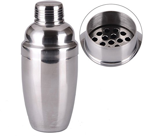 Shaker per cocktail da 250 ml professionale in acciaio inox Martini con filtro da barista integrato per bar e casa