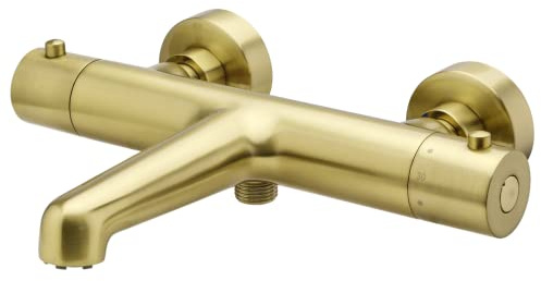 Essebagno Luisa mitigeur bain-douche thermostatique or brossé