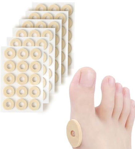INGJIA 6 Fogli 90 Pezzi Cuscinetti per Calli Autoadesivi Cuscinetti per Mais Protezioni per Dita E Piedi Impermeabili
