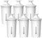 Comedes Filter-Kartusche einsetzbar statt Brita Classic OB03, Mavea 107007, 35557, PearlCo, Aqua Optima RUF91, TÜV SÜD zertifiziert, BPA frei (6 Stück)