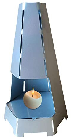 Maciun Tea Light Oven Iron Tea Light Stove Candle Heater for up to 10 Tealights Heating Table Fireplace Warmers Garden Patio Terrace Oven Candle Heating