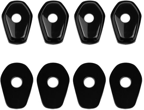 8 PCS Motorcycle Turn Signal Indicator Adapter Compatible with Suzuki GSXR600 GSXR750 GSXR1000 SV400 SV650S DL1000 DL650 GSF1250 GSF1200, Turn Indicator Adapter Spacers, Replacement Plates Kit