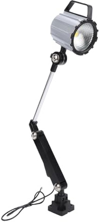 MENDUNER Lampada da Lavoro da 24 W Ad Alta luminosità | Testa LED Flessibile a 360° Braccio Regolabile in Lega di Alluminio per Fresatura CNC su Tornio per Legno