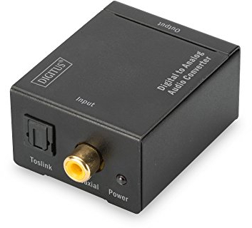Digitus DS40133 Convertitore Audio Digitale Toslink-Coassiale a Analogico RCA