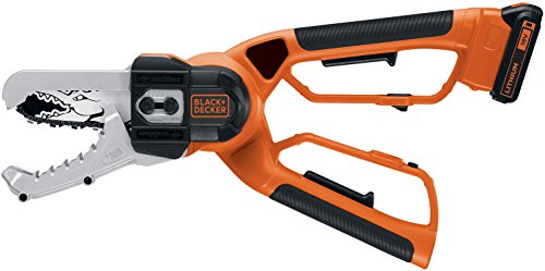 BLACK+DECKER Coupe-Branches Electrique Alligator Sans Fil , 18V 2 Ah, 1,9 m/sec, Guide de 10 cm, 3,5 kg, Coupe des Branches Jusqu'à 10 cm, Livré avec 1 Batterie et 1 Chargeur, GKC1000L-QW