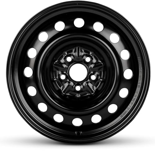 For 2003-2008 Toyota Corolla Rims 15 Inch Painted Black Car Rim - OE Direct Replacement - Road Ready Car Wheel