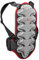 Black Crevice Rückenprotektor für Kinder, Jugendliche und Erwachsene, schwarz-rot-Silber, BCR035572, Gr. 152