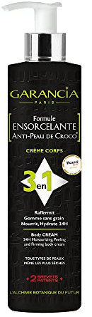 Garancia Crème corps 3 en 1 [ Formule ENSORCELANTE ANTI-PEAU DE CROCO ] (400 ml, Parfum)