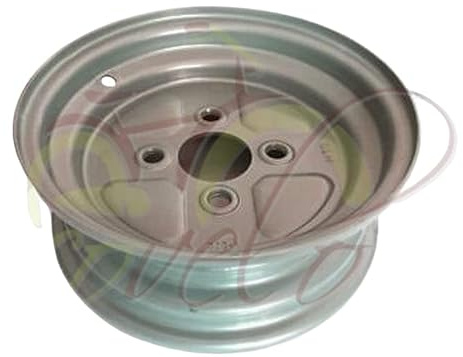 ECOVELO CGATFI11 Cerchio 10 Attacco F I A T (58x98 mm) per Ruote Carrello RIMORCHIO APPENDICE con GOMME da 4.00/4.50-10