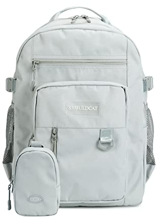 FANDARE Beiläufig Rucksack Schulrucksack Schulranzen Daypacks mit 15.6 Zoll Laptopfach Schultaschen mit Handytasche Mädchen Junge Kinderrucksack für Universität Reisen Freizeit Grau