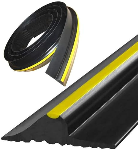 Universal Garage Door Seal Strip - DIY Rubber Garage Door Weather Seal Excluder - Weatherproof Garage Door Bottom Threshold Seal Strip - 10FT