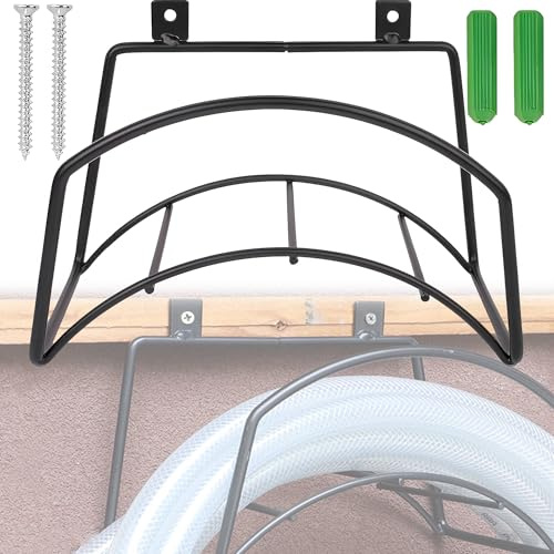 CXAFQ Soporte Manguera Jardin, Soporte Manguera Pared, Tamaño 23,5 * 13,5 * 15,5 Cm, Diseño De Pared, Ahorro De Espacio, Materiales Hierro, Almacenamiento De Tuberías De Agua Para Jardines Interiores