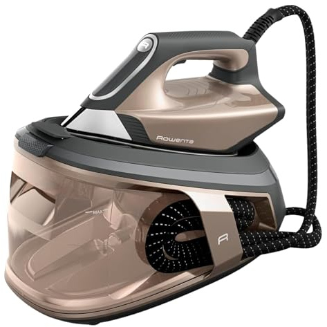 Rowenta Force Pro 500, Generatore di Vapore Potente, Risparmio Energetico, con Modalità ECO e MAX e Tecnologia Quicksteam, Design Compatto, Colore Marrone Croisette e Nero, VR9033