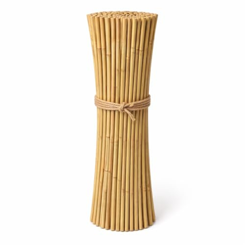 Tutori in Bambù Naturale – Pali per Pomodori, Sostegni per Piante da Interno ed Esterno – Bastoni per Orto e Giardinaggio – Lunghezze da 40 a 240 cm (25, 40, Centimetri)