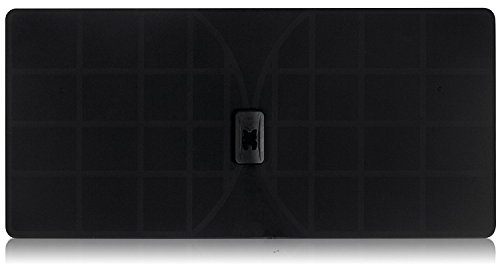 RGTech Monarch 50 Schwarz - HDTV-Zimmerantenne - 50 Meilen Reichweite, multidirektionaler Empfang, papierdünne HDTV-Antenne für einen maximalen UHF/VHF/FM/USB TV-Tuner/DVB-T/DVB-T2 /DAB-Radioempfang