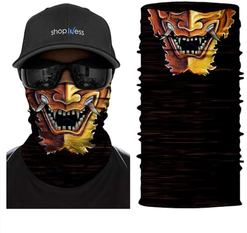 ShopINess Cache-Cou/Foulard Multifonctions - Samurai