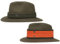 LIERYS Hunting Jagdhut Herren - Filzhut mit Signalband (Neonfarbe) - Made in Italy - Outdoorhut wasserabweisend und knautschbar - Wollhut Sommer/Winter - Regenhut Oliv M (56-57 cm)