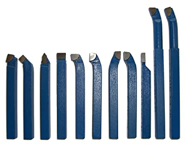 PAULIMOT Drehmeißel-Set 11-teilig mit Hartmetallplatten P30, DIN 4976, 6 mm