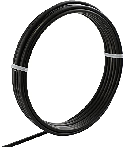 Wazakura Alambre para Entrenamiento Bonsai en Aluminio 4mm 150g Hecho en Japón, Alambre Japonés para Bonsai para la Modelación de Ramas y Troncos - Negro (4mm)