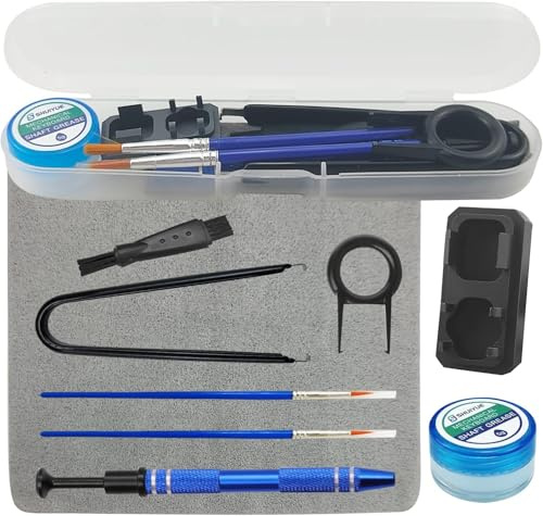 Tastatur-Schmiermittel-Set,mechanisches Tastaturwellen-Schmiermittel-Set, Schalteröffner-Set, mit 5 g Fett und Anderen Werkzeugen, für mechanische Kailh/Cherry Tastatur (10)