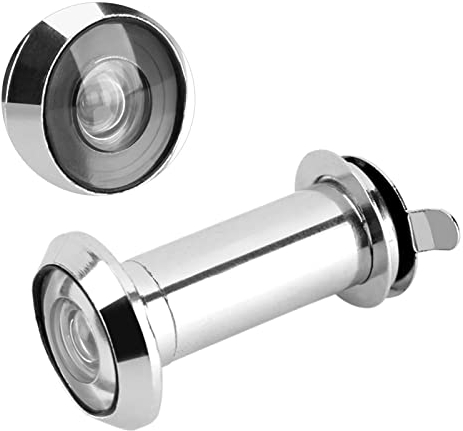 Judas de Porte à Grand Angle de 220 Degrés, sécurité du Judas de Spectateur avec Regard de Porte à Angle de Vue de Couverture pour la Maison et L'hôtel avec couvercle de confidentialité