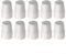 Radiator Replacement Central Cover Valve, Plastic Radiator Cap, Radiator Valve Cap Replacement Push-Fit White Plastic Radiator Cap, Water heater heating pipe cover, Eliminate Risk Of Radiator(4pcs)