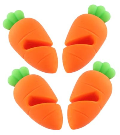 VERDANVERSE 4pcs Spill Lid Clamp Silicone Hot Pan Holder for Soup Pot Lid Lifter Keeping Open Cooking Assistant