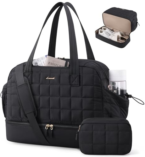 LOVEVOOK Resväska för kvinnor, lätt weekendväska, födelseväska, sportväska, resväska med skofack och vått fack, handbagageväska, extra-large