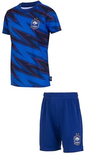 FFF Ensemble Maillot Short Collection Officielle Equipe de France de Football - 10 Ans