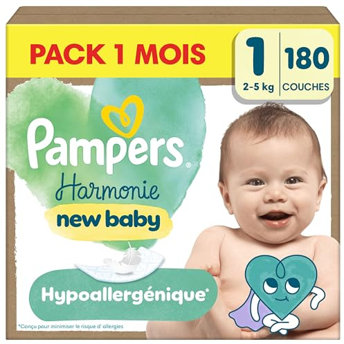 Pampers Harmonie Couches Édition Limitée Taille 1 x180 Pack 1 Mois