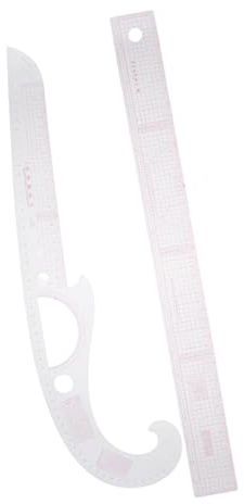 GETAJGHSD Set di Righelli Curvilinei in Plastica per Sartoria Professionale, Strumento Versatile per Disegno Moda e Taglio Preciso Tessuti, Accessori per Cucire
