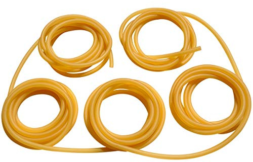10m our 5m Bande Élastique Lance Pierre – Tube Élastique en Latex avec Une Élongation Maximale de 700% - pour Assembler Un Fronde la Compétition ou Accessoire (10M 1.7X4.5mm)