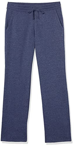Amazon Essentials Damen Jogginghose Mit Geradem Bein Und Kordelzug Für Damen, Fleece – (In Übergröße Erhältlich), Marineblau Heidekraut, XXL