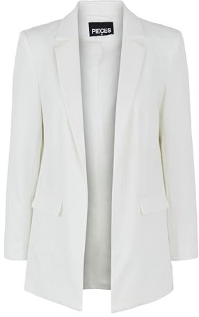 PIECES Damen Pcbozzy Ls Loose Blazer Noos Bc Klassischer Blazer, Cloud Dancer,M