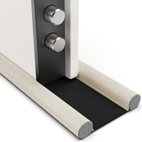 Burlete para Puertas Blindadas, Burlete Puerta Entrada de 5 a 10 cm de Espesor | Mayor Ahorro de Energía y Evita Corrientes de Aire e Infiltración de Polvo, Agua, Luz, Insectos y Ruidos (Gris Claro)