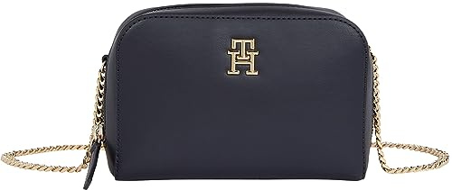 Tommy Hilfiger Damen Umhängetasche Feminine Crossover Klein, Blau (Space Blue), Onesize