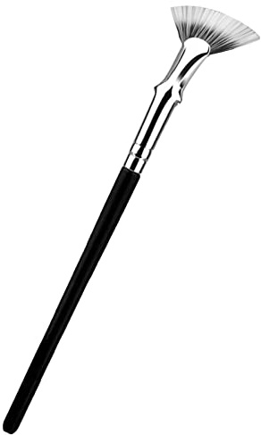 Eyelash Fan Brush, 120° Angled, Fan-Shaped Mascara Brushes for Removing Mascara Clumps Eye Lashes Makeup Tools Eyelash Brush for Applying Mascara Highlighter Eyeliner