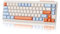 ZIYOU LANG×FREEWOLF M68 TKL Wireless Gaming Keyboard, 3-Mode Compact Membrane Keyboard 2.4Ghz/BT5.1/USB-C,Rainbow Backlit,67 Keys QWERTY Layout, Spherica Keycaps, Rechargeable 2000 mAh - Blue