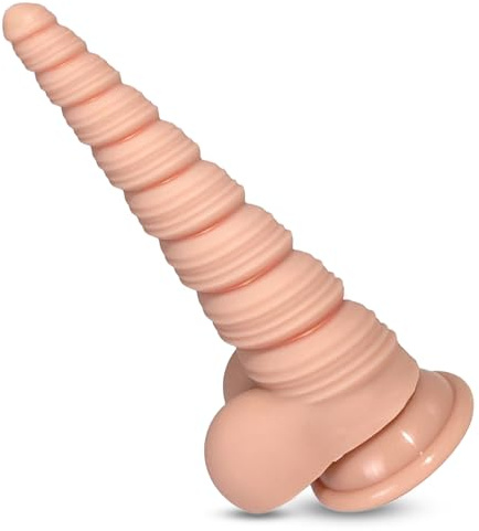 BDSMJOY 21.9cm Monstre Gode, Petit gode ventouse pour homme femme gay, souple et adapté aux débutants, Anal dildo butt plug Godemiché Masturbation Jouet sexuel pour adultes (L)