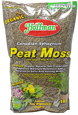 Hoffman 15503 Canadian Sphagnum Peat Moss, 10 Quarts