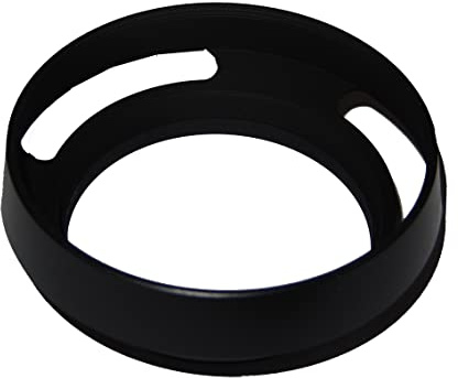 vhbw Gegenlichtblende kompatibel mit Panasonic Lumix 14mm f/2.5 Aspheric G-Series Lens 46mm Objektiv, Schwarz, Kunststoff/Metall, Rund, 6,1 cm