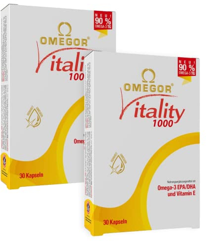 Omega 3 Olio di Pesce con 535mg EPA e 268mg DHA - Omega3 Puro e Super Concentrato Certificato IFOS 5 Stelle - 30 cps (2 Confezioni)