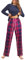 Famulily Pajama Sets for Women UK Soft Lounge Sets O-Neck Sleepwear Tops+Printed Plaid Long Pants Navy Blue L