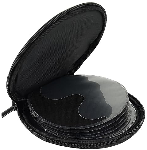 Aturmon Black 20 Capacity CD/DVD Case Holder Portable Wallet Disc Storage Binder for Car, Home, Travel Carrying Organizer