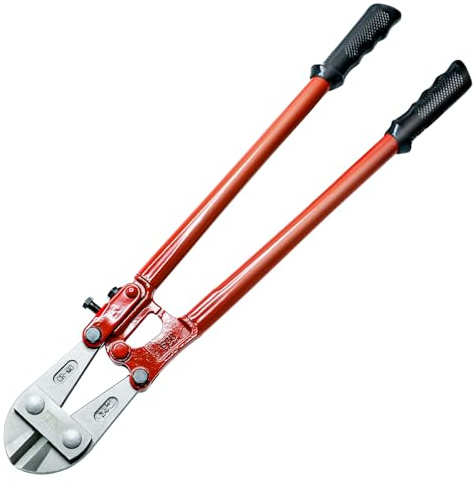 CCLIFE Bolzenschneider 600 mm Cr-Mo Schneidleistung 8 mm, Professionelle Bolzenschere mit gehärteten Backen