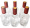 Winter Shore 375 ml Glasflaschen zum Befüllen mit Deckel (Pack de 6) - Glasflaschen mit Korken, Rotem Verschluss & Etiketten - Durchsichtige, Wiederverwendbare Leere Wein-, Kombucha- & Öl Flaschen