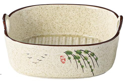 Ceramic Baking Dish,Square Baking Dishes, Lasagne Dishes,600 ml Small Baking Dish for Air Fryer,Bakeware with Handles for Lasagne, Pies, Casserole, Tapas