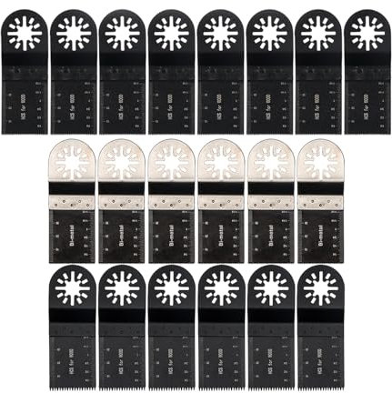 Oszillierende Werkzeugsägeblätter Set: Multifunktionales Sägezubehör für schnelle Schnitte in Holz, Metall, Nägel, kompatibel mit Dewalt, Rockwell, Milwaukee, Makita