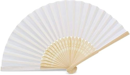 FLM SYSTEM 96 Ventagli di Legno Bambu e Carta; Ventagli per Matrimonio; Vetagli Personalizzabili; Eleganti per Wedding Bag Matrimonio; Idea Bomboniera e Gadget Matrimonio;