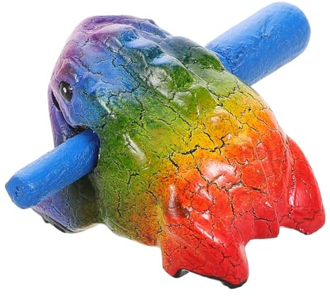 LIGHTAOTAO Holz Frosch Musikinstrument Schlaginstrument mit Vielseitiger Nutzung und Verblassungsresistent für Musikpädagogik und Orff Percussion Aktivitäten für Kinder und Erwachsene